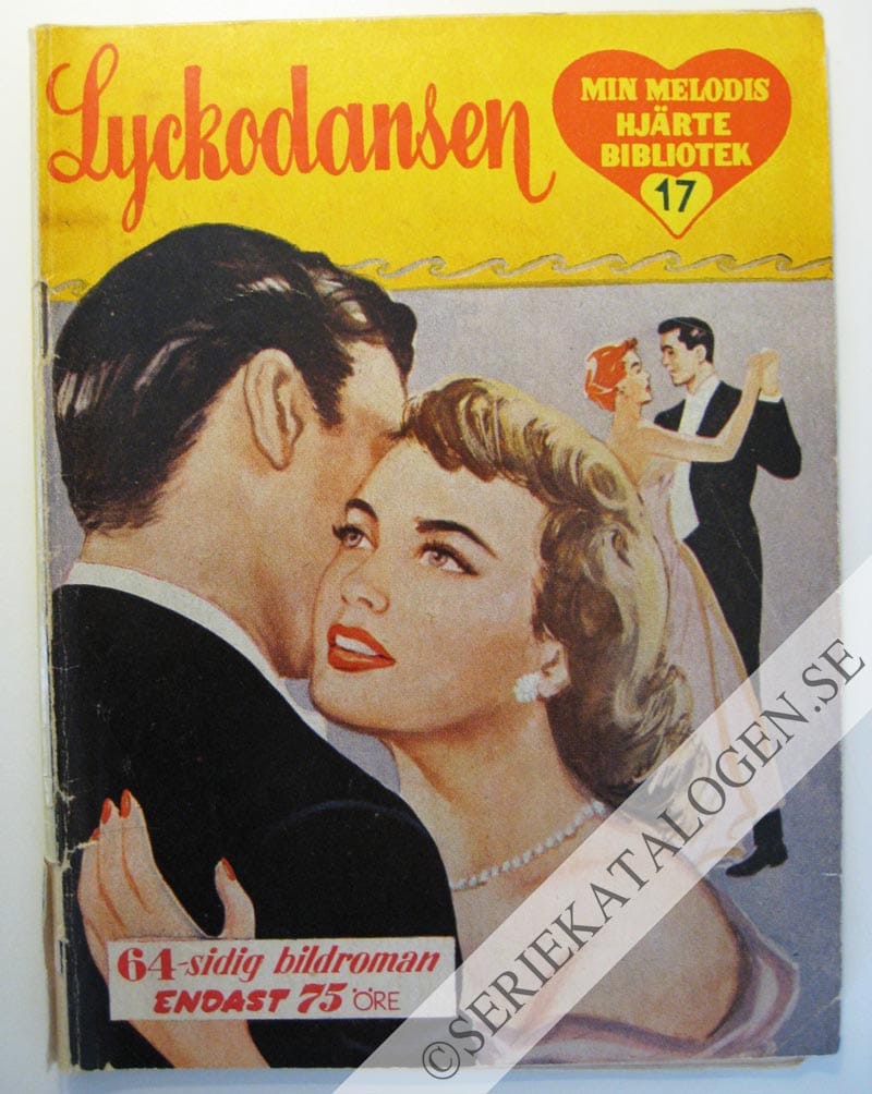 Framsida på Min melodis hjärtebibliotek Lyckodansen (1954)