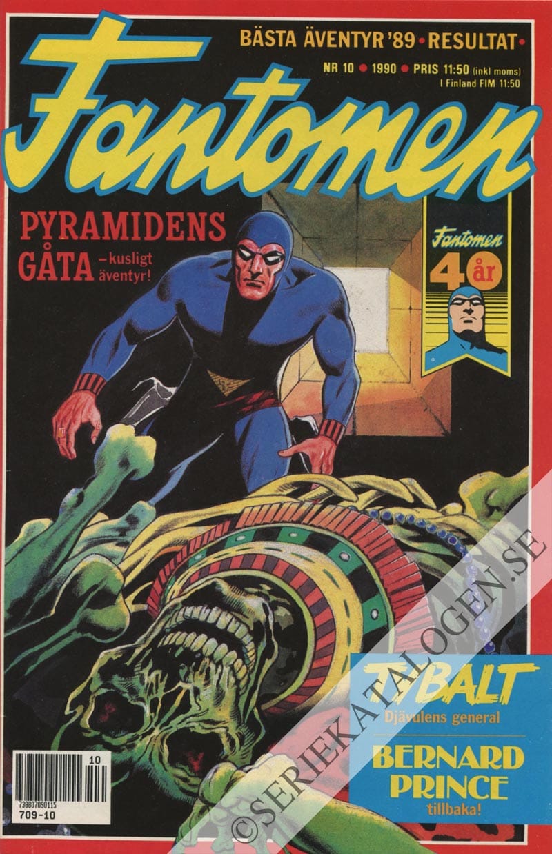 Framsida på Fantomen #10 (1990)