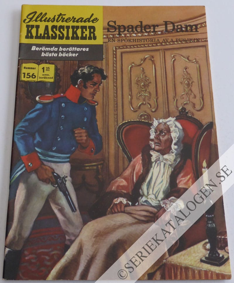Framsida på Illustrerade Klassiker #156 - Spader dam (1963)