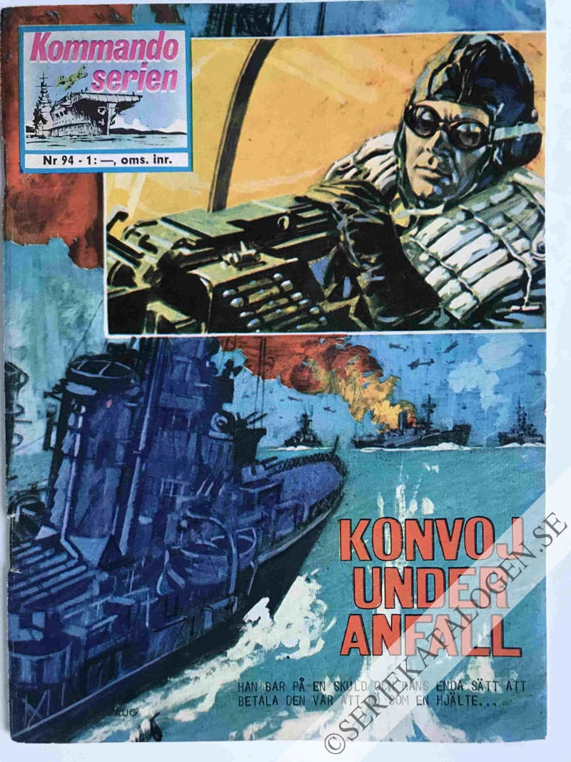 Framsida på Kommandoserien #94 - Konvoj under anfall (1966)