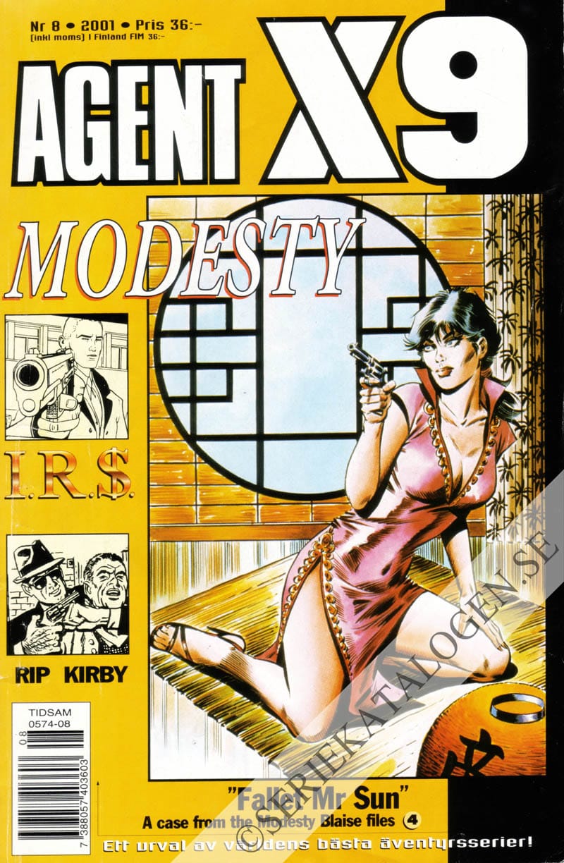 Framsida på Agent X9 #8 (2001)
