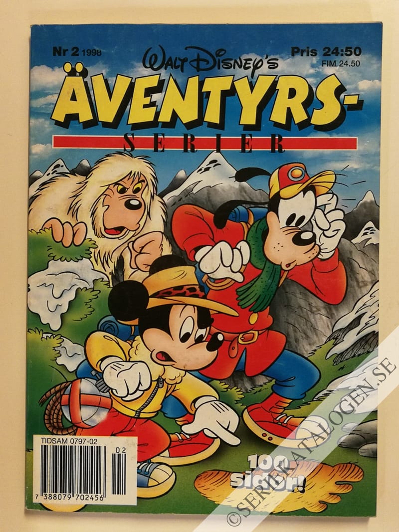 Framsida på Walt Disney's äventyrsserier #2 (1998)