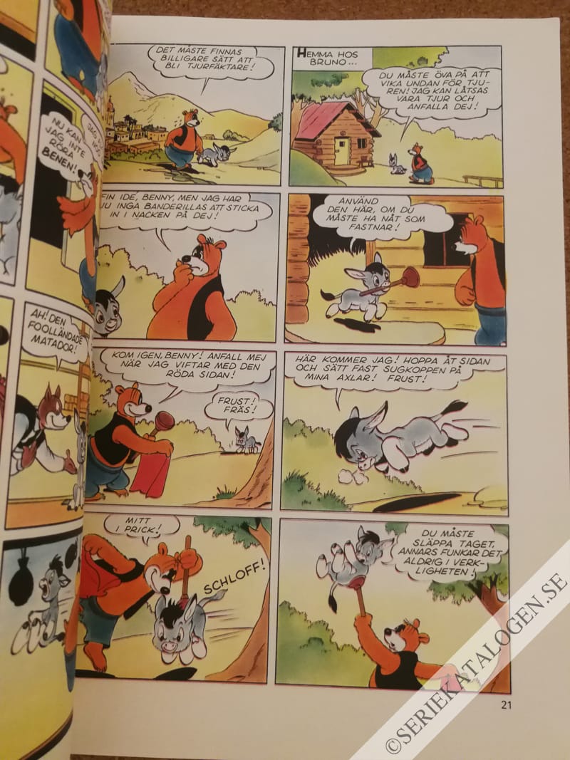 Exempel på Bruno Björn & Benny Burro: Vargatider (1992)