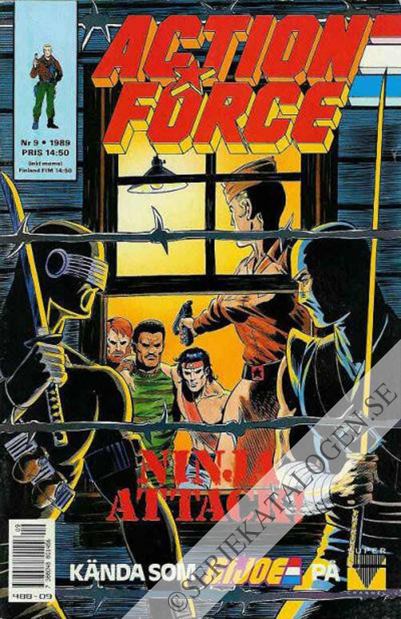 Framsida på Action force #9 (1989)
