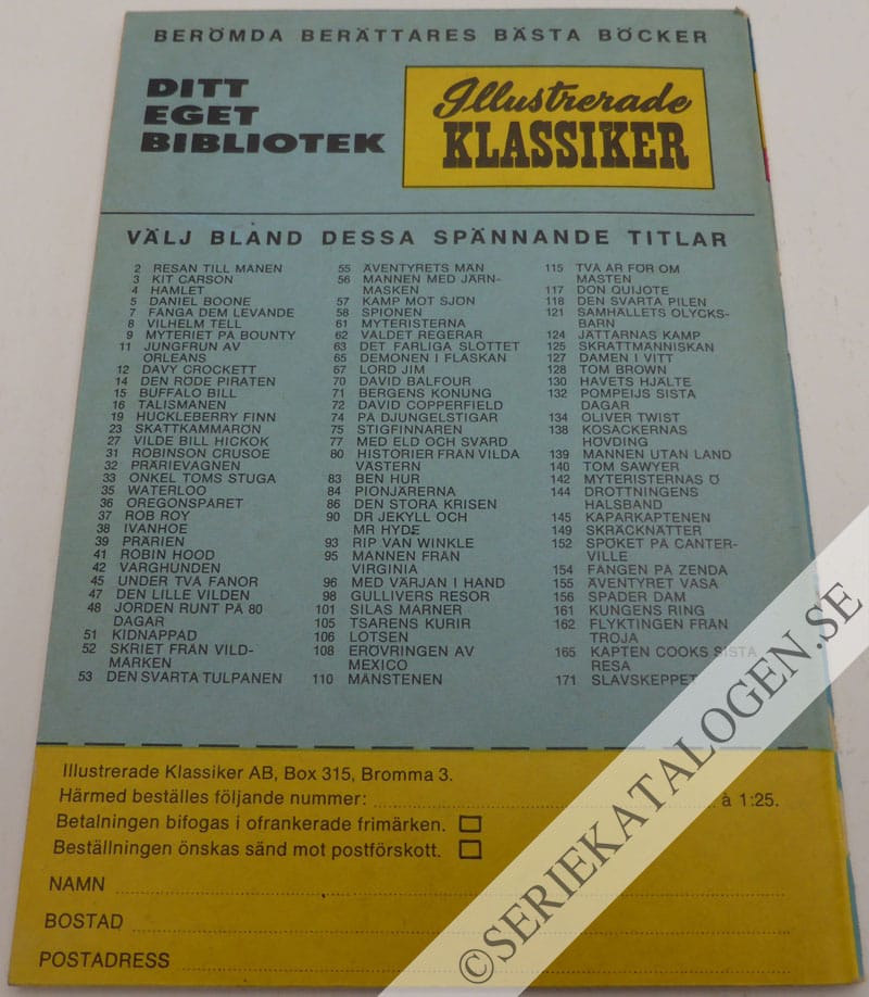 Baksida på Flygspionen (1965)