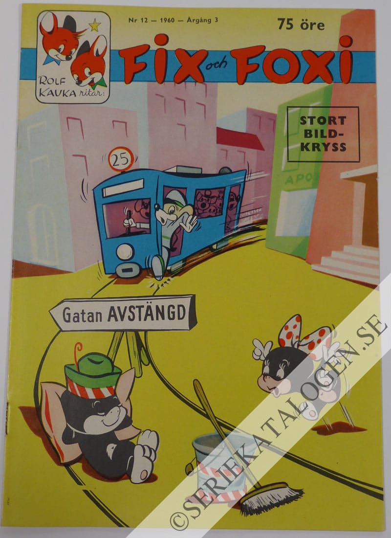 Framsida på Fix och Foxi #12 (1960)