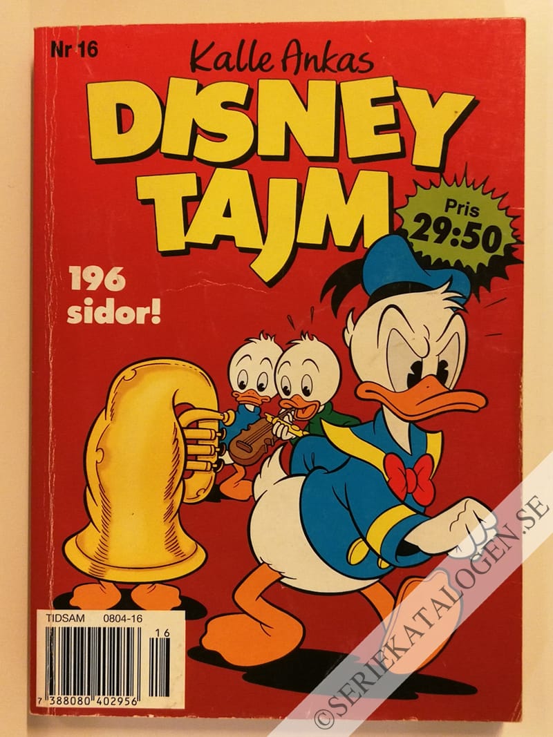 Framsida på Kalle Ankas Disneytajm #16 (1996)