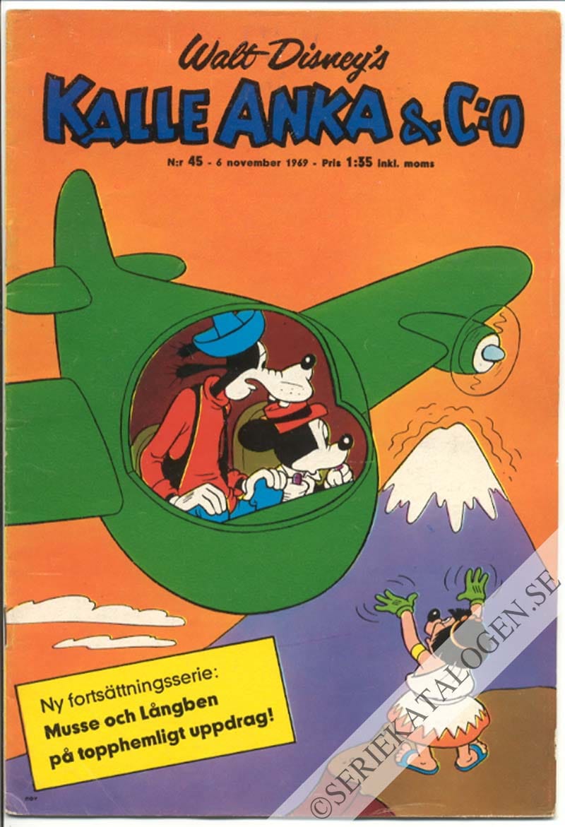 Framsida på Kalle Anka & C:o #45 (1969)