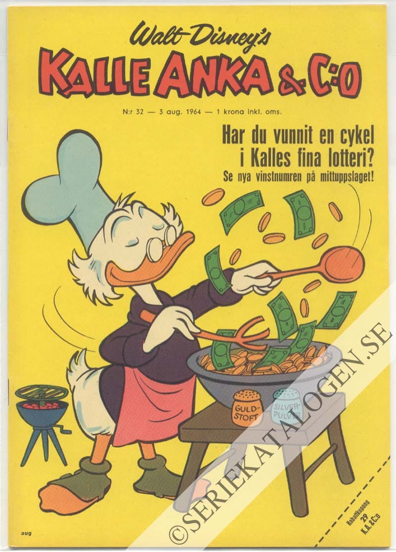 Framsida på Kalle Anka & C:o #32 (1964)