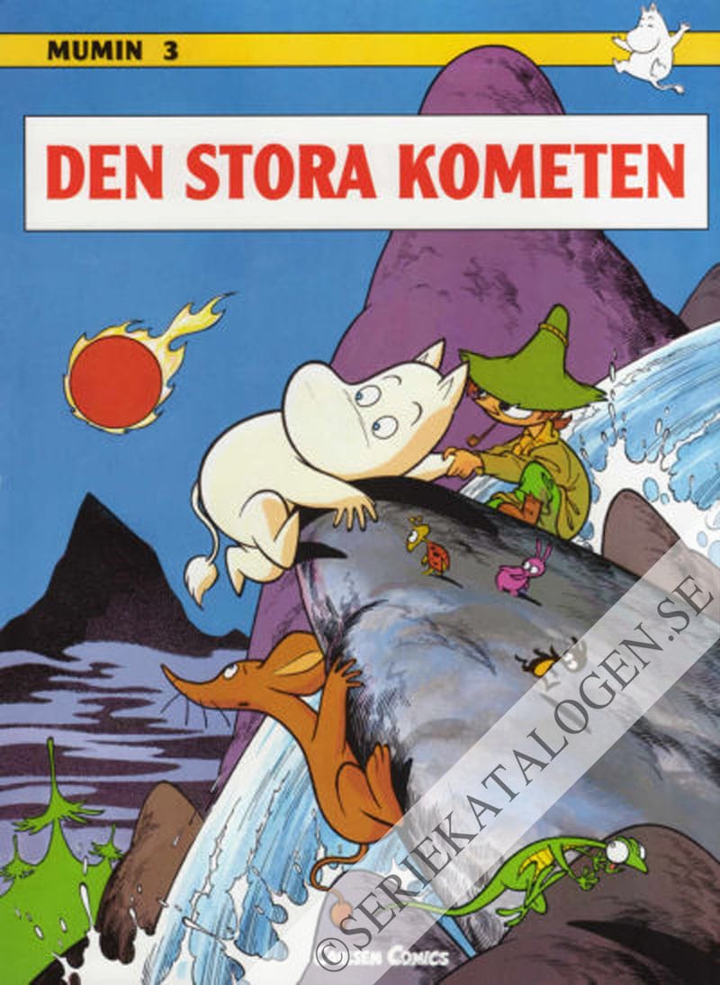 Framsida på Mumin Den stora kometen (1994)