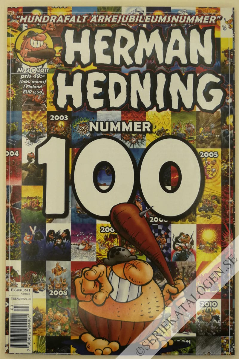 Framsida på Herman Hedning #3 (2011)