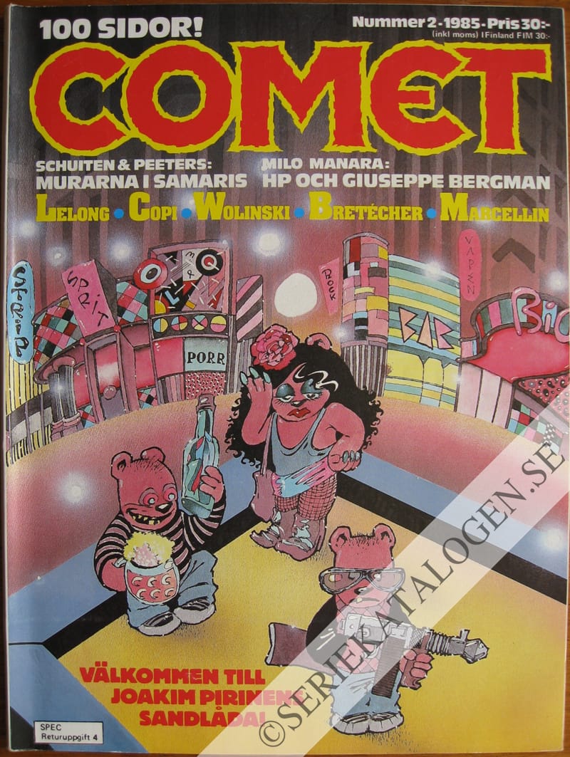 Framsida på Comet #2 (1985)