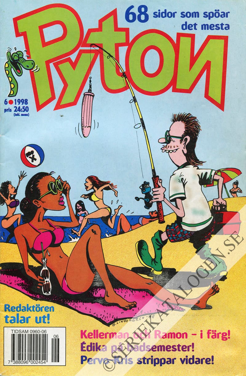 Framsida på Pyton #6 (1998)