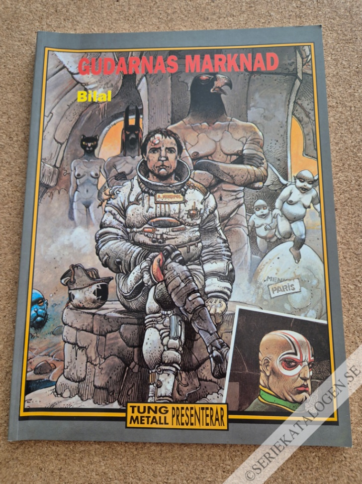 Framsida på Tung metall presenterar Gudarnas marknad (1990)