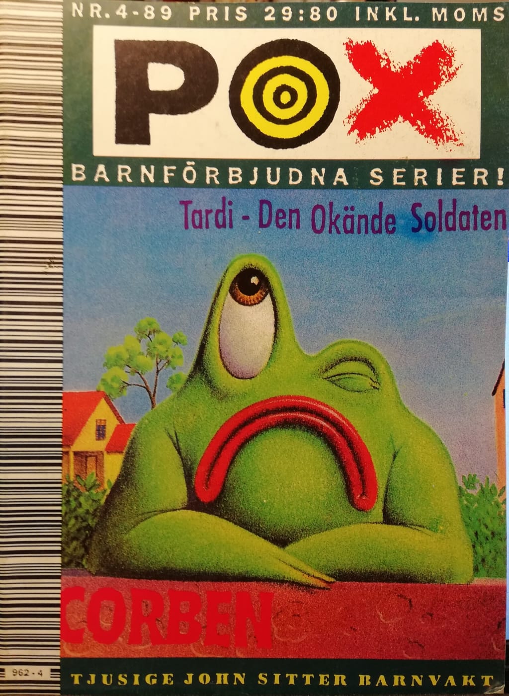 Framsida på Pox #4 (1989)