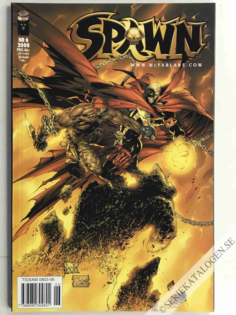 Framsida på Spawn #6 (2000)