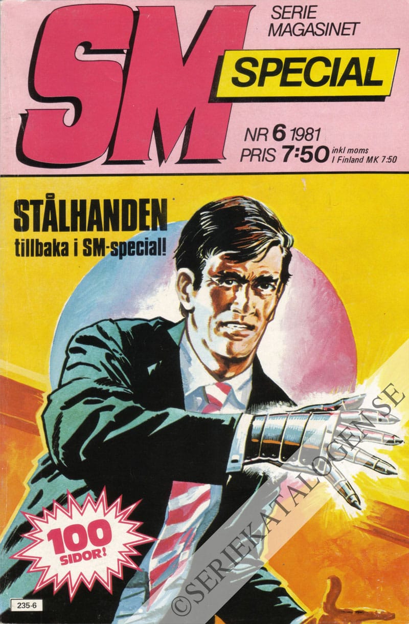 Framsida på Seriemagasinet specialalbum #6 (1981)