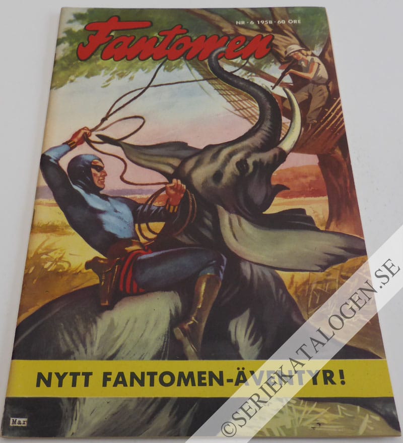 Framsida på Fantomen #6 (1958)