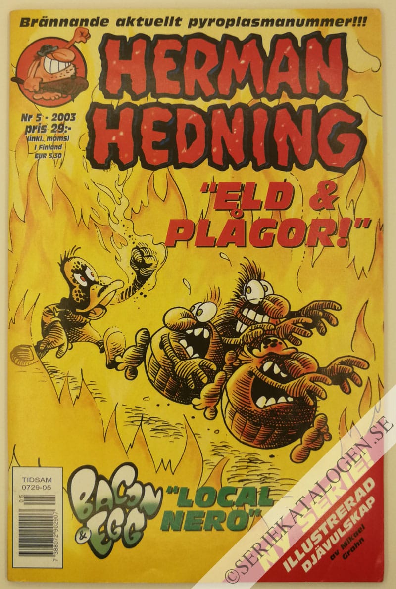 Framsida på Herman Hedning #5 (2003)