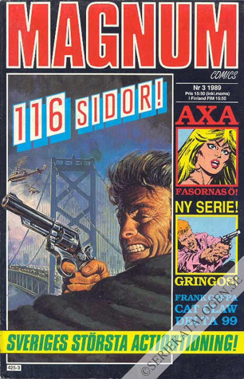 Framsida på Magnum comics #3 (1989)