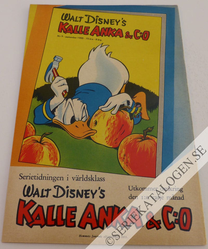 Baksida på Kalle Anka i Honolulu (1955)