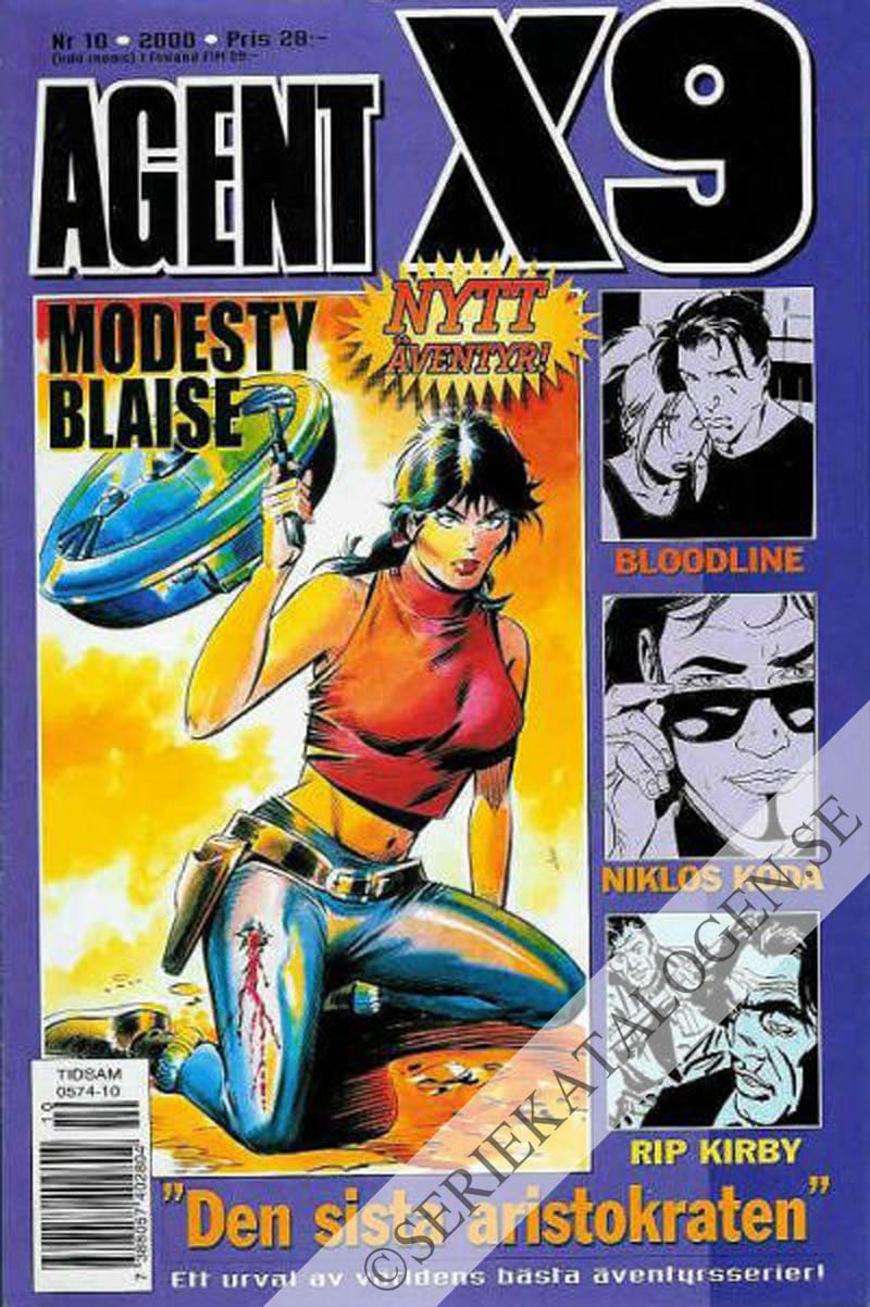 Framsida på Agent X9 #10 (2000)