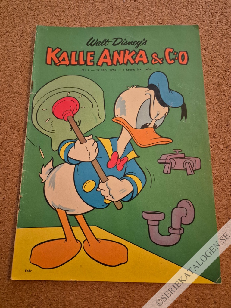 Framsida på Kalle Anka & C:o #7 (1963)