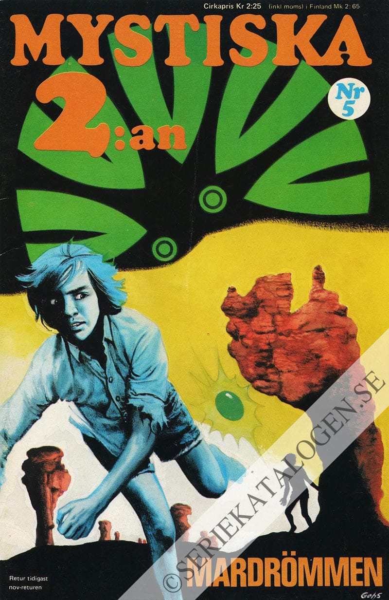 Framsida på Mystiska 2:an #5 (1972)