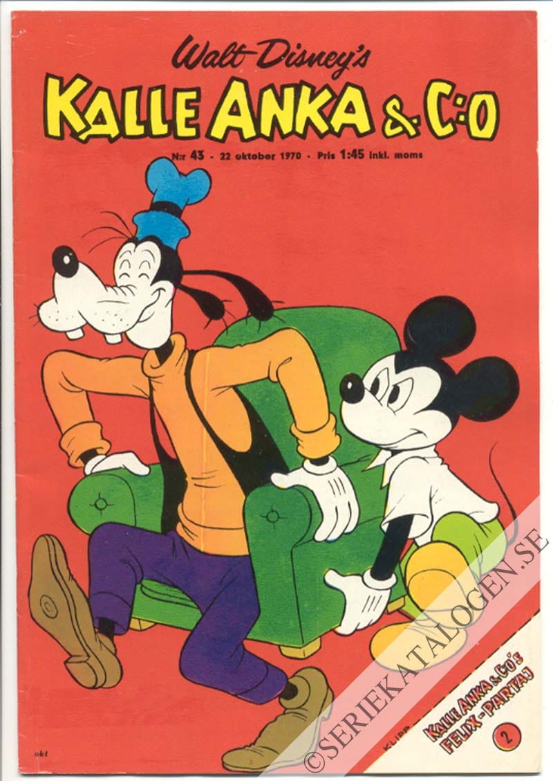 Framsida på Kalle Anka & C:o #43 (1970)