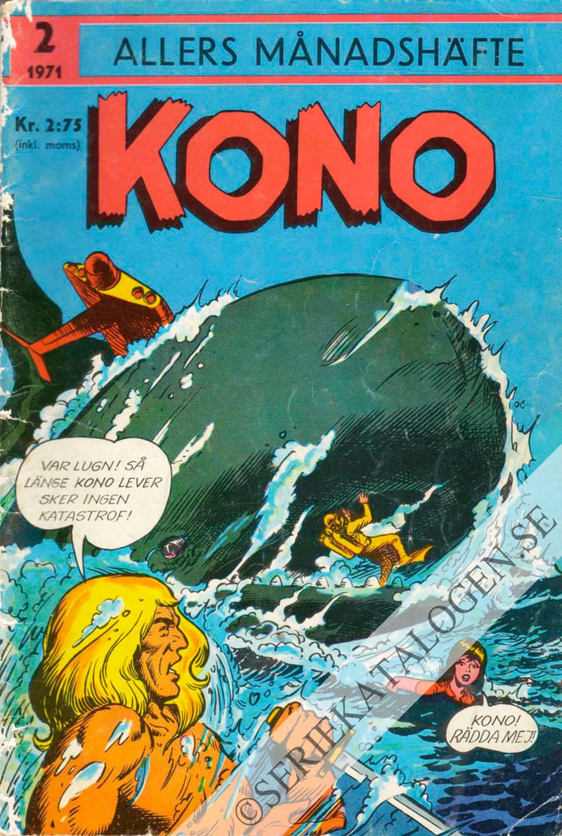 Framsida på Allers månadshäfte Kono (1971)