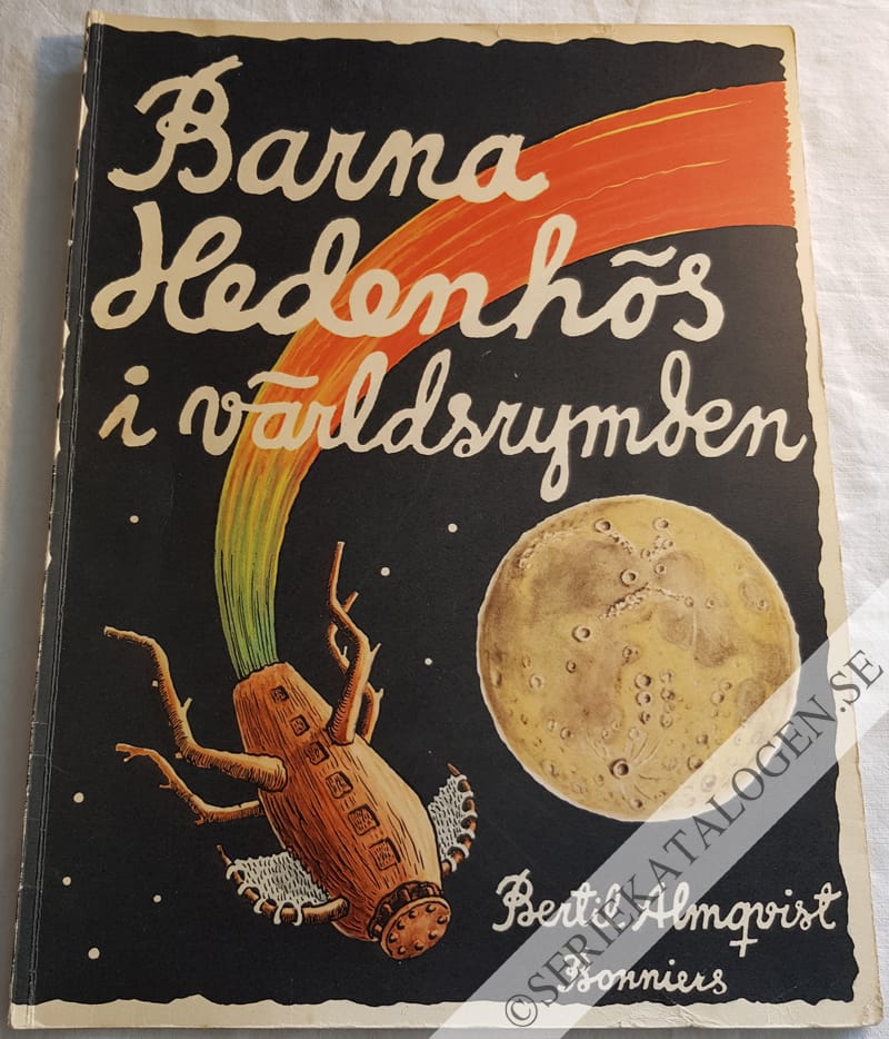 Framsida på Barna Hedenhös Barna Hedenhös i världsrymden (1955)