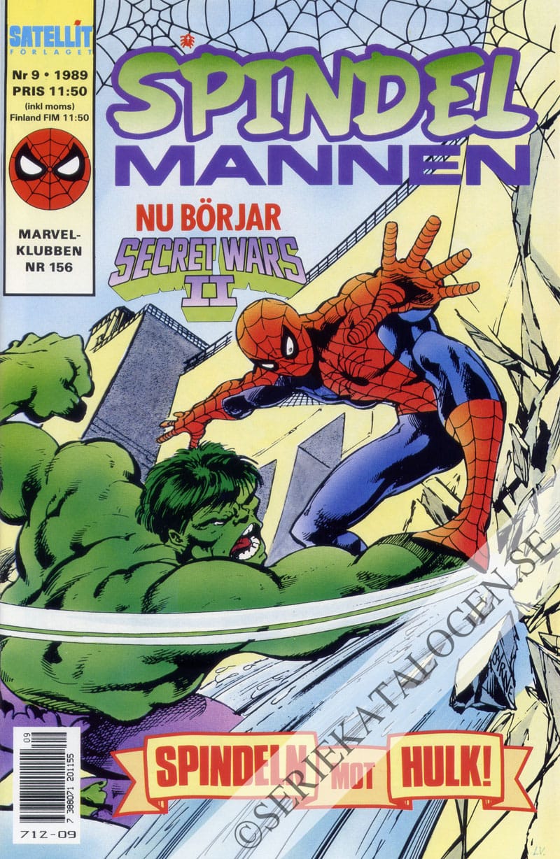 Framsida på Spindelmannen #9 (1989)