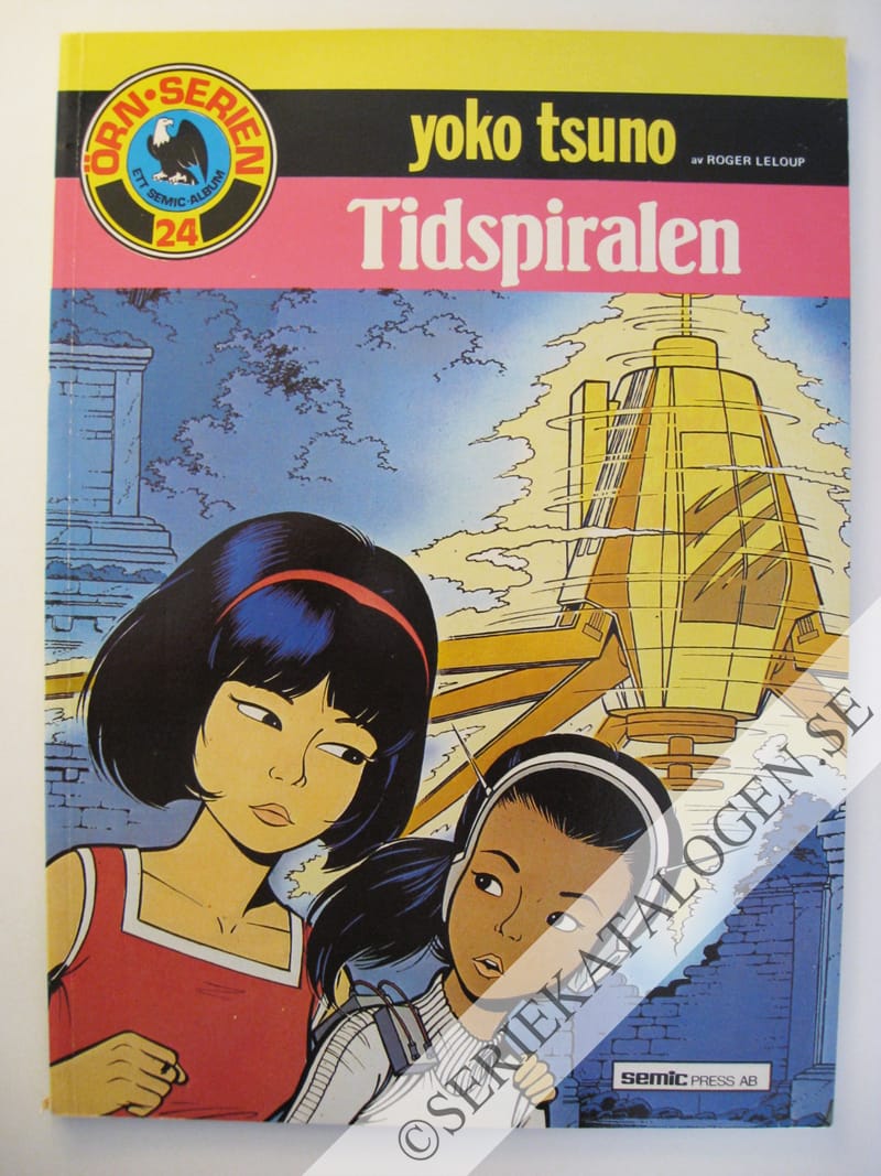 Framsida på Yoko Tsuno #10 - Tidspiralen (1984)