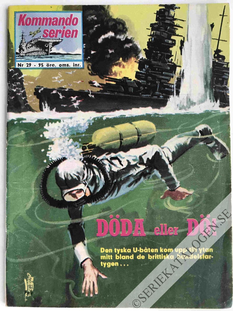 Framsida på Kommandoserien Döda eller dö (1964)