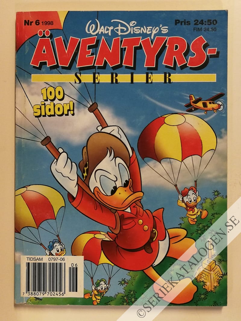 Framsida på Walt Disney's äventyrsserier #6 (1998)