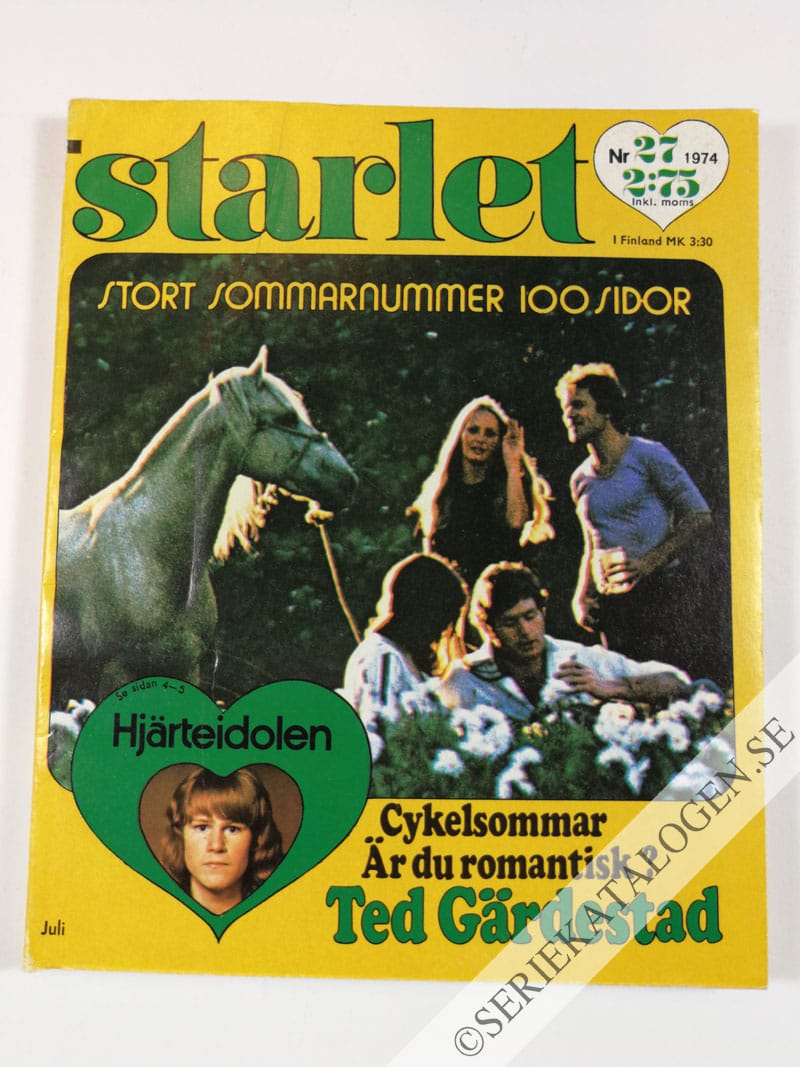 Framsida på Starlet #27 (1974)