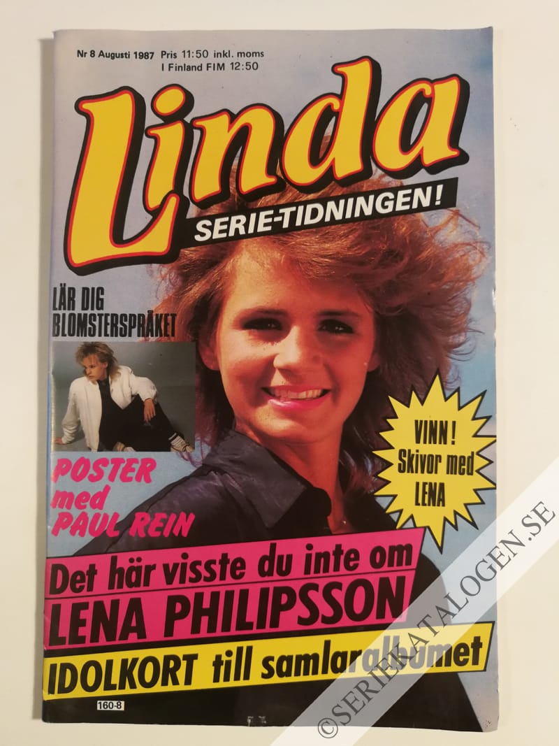 Framsida på Linda #8 (1987)