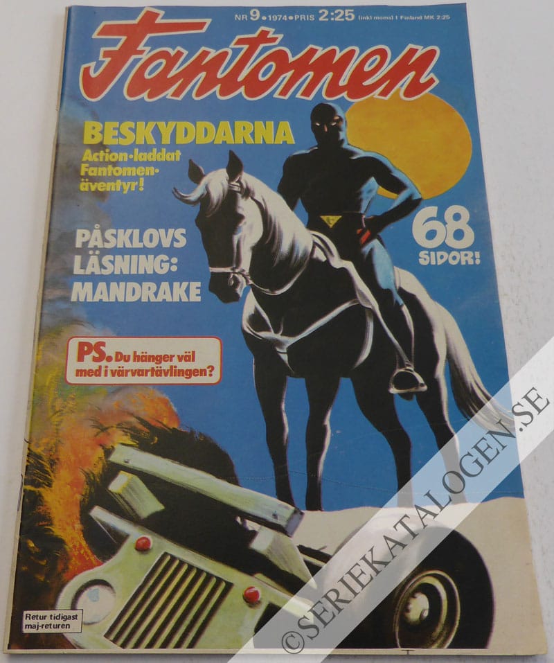 Framsida på Fantomen #9 (1974)
