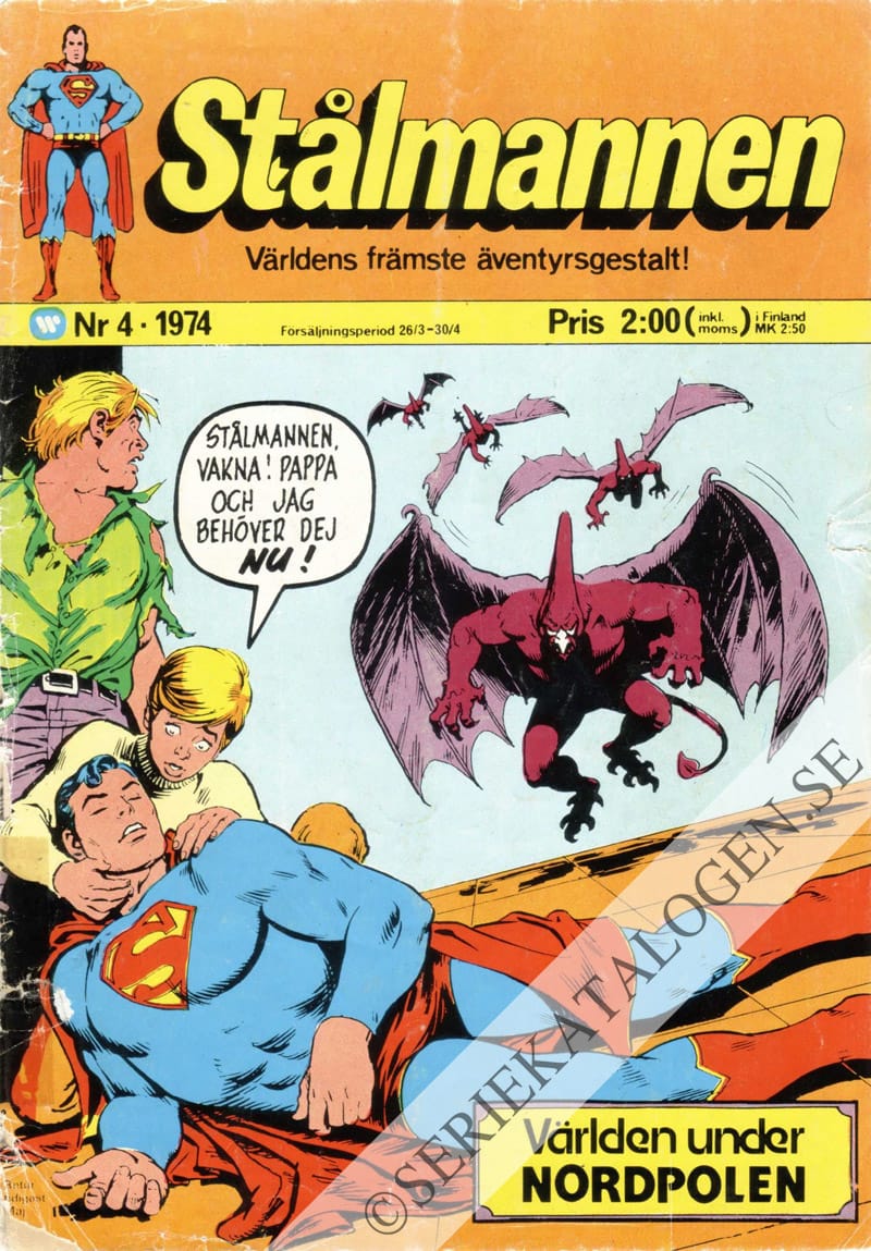 Framsida på Stålmannen #4 (1974)