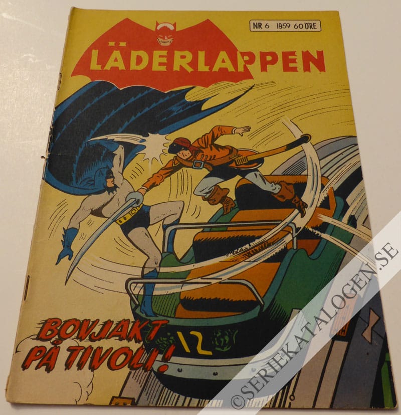 Framsida på Läderlappen och Robin #6 (1959)
