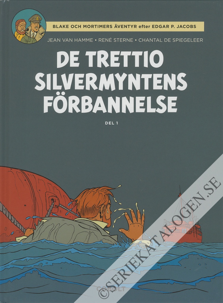 Framsida på Blake och Mortimers äventyr De trettio silvermyntens förbannelse - del 1 (2022)