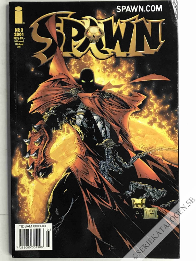 Framsida på Spawn #3 (2001)