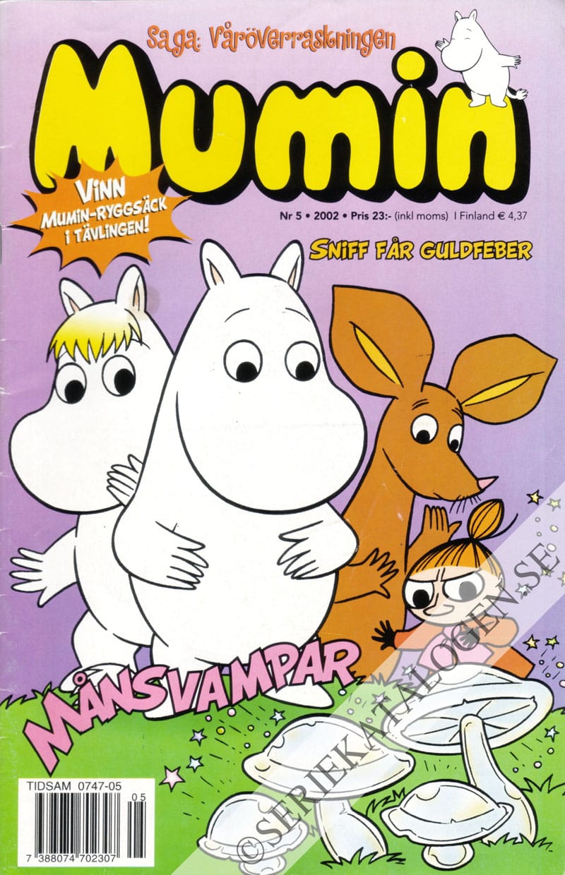 Framsida på Muminmagasinet #5 (2002)