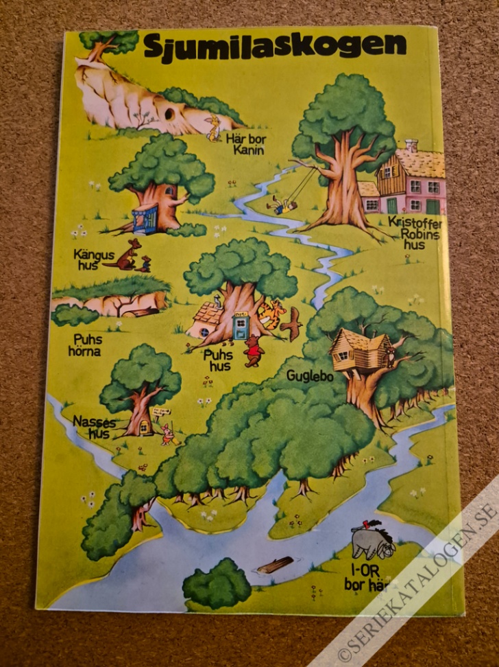Baksida på Nalle Puh Special - Kalas i sjumilaskogen (1992)