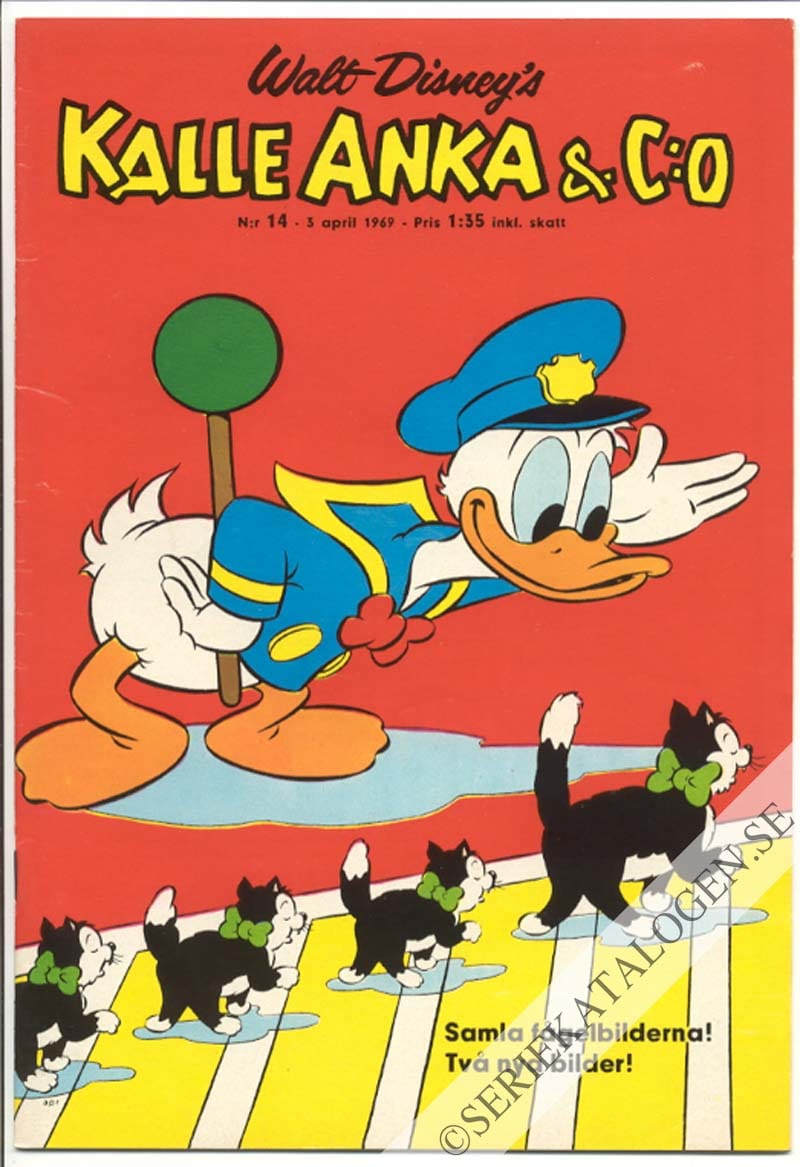 Framsida på Kalle Anka & C:o #14 (1969)