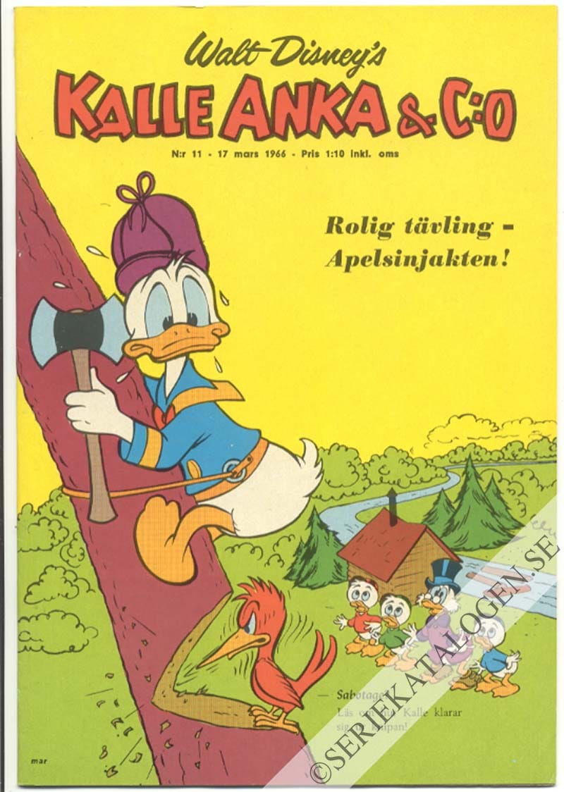 Framsida på Kalle Anka & C:o #11 (1966)