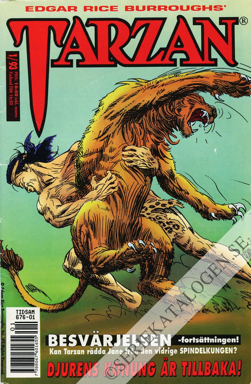 Framsida på Tarzan #1 (1993)