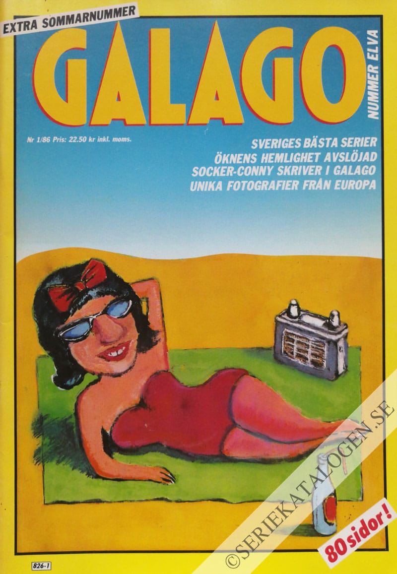 Framsida på Galago #1 (1986)