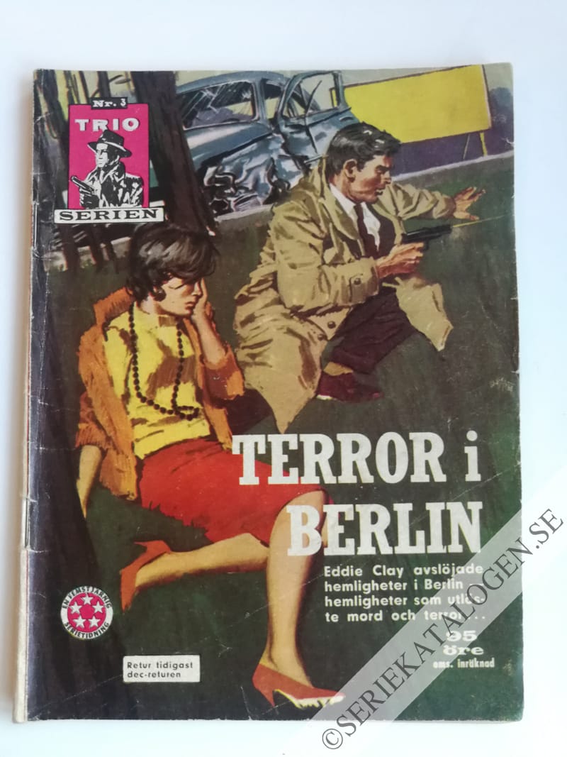Framsida på Trio-serien Terror i Berlin (1963)