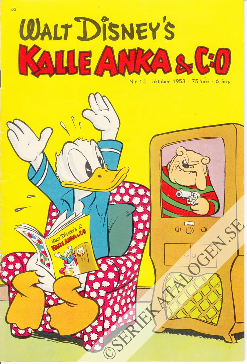 Framsida på Kalle Anka & C:o #10 (1953)